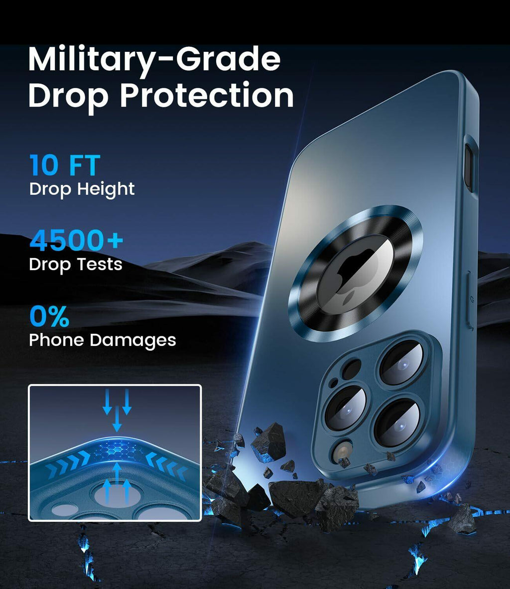 LEKEVO for iPhone 16 Pro Case, Compatible with Magsafe, Full Camera Protection,