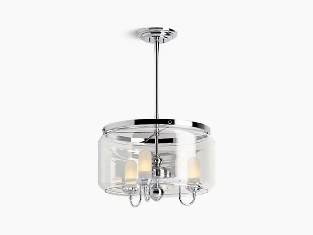 KOHLER Artifacts Chandelier Light Fixture, Three Chandelier Lighting, Adjustable