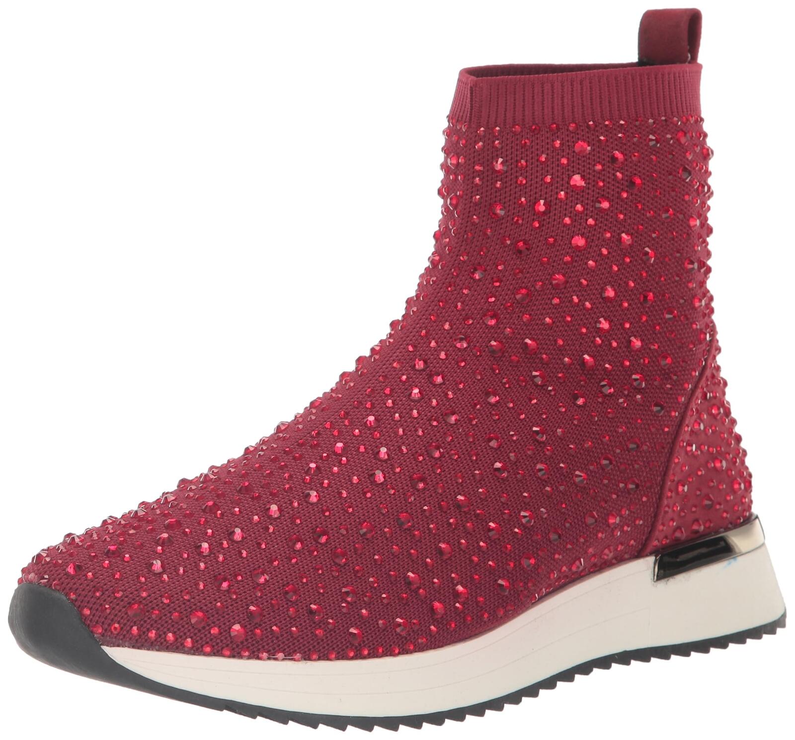Kenneth Cole Reaction Women's Women's Cameron JWL High Top Sneaker, Brick, 5.5
