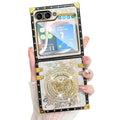 Bonoma Compatible with Samsung Galaxy Z Flip 6 Case, Shockproof Luxury Edge,