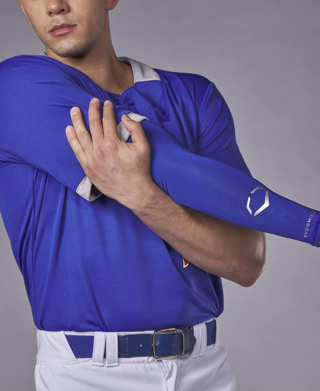 EvoShield Adult Compression Arm Sleeve Royal Blue Small/Medium