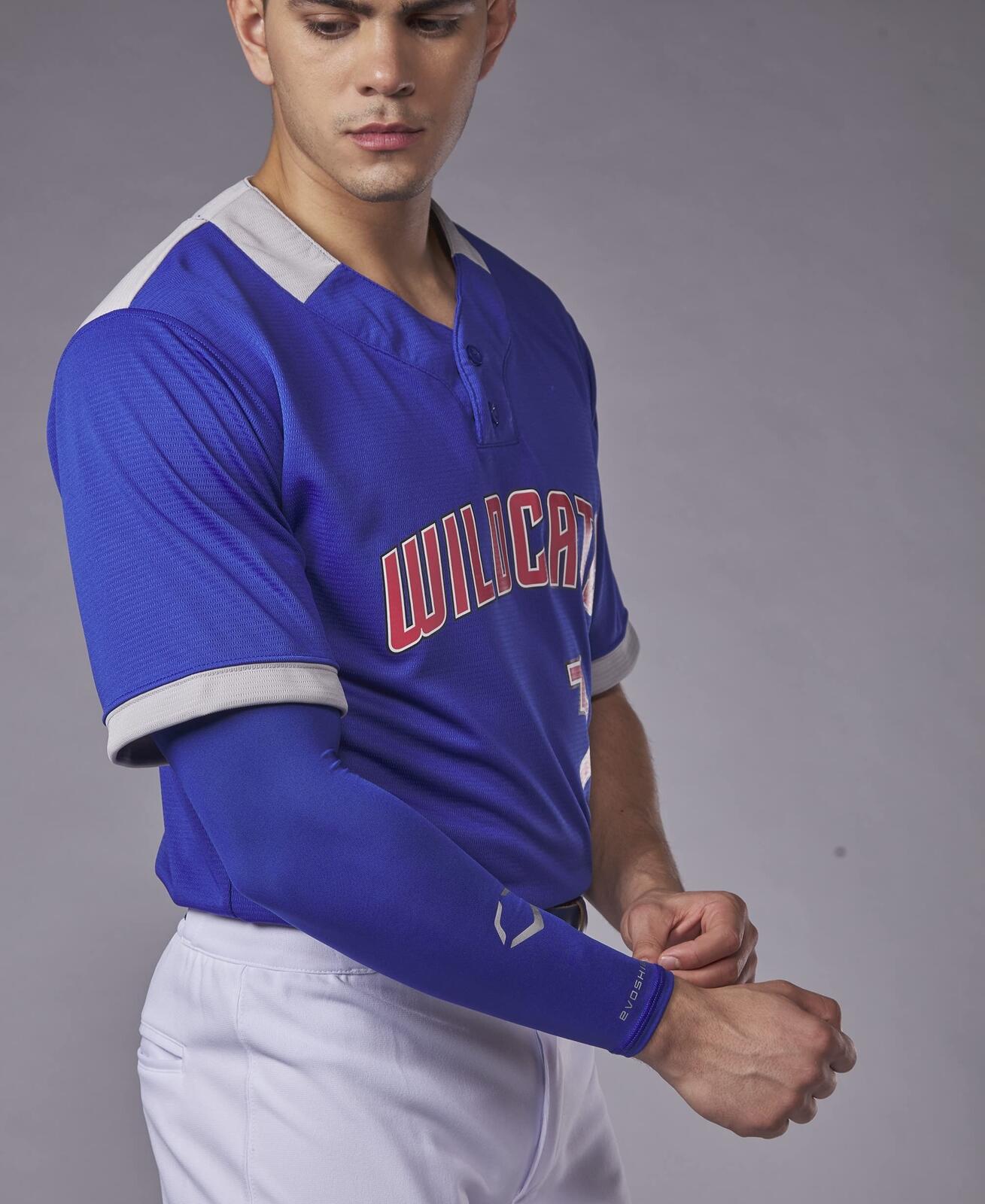 EvoShield Adult Compression Arm Sleeve Royal Blue Small/Medium