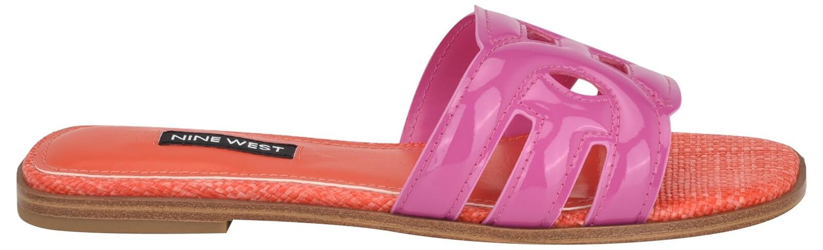 Nine West Women's Geena3 Sandal, Dark Neon Pink 651, 5
