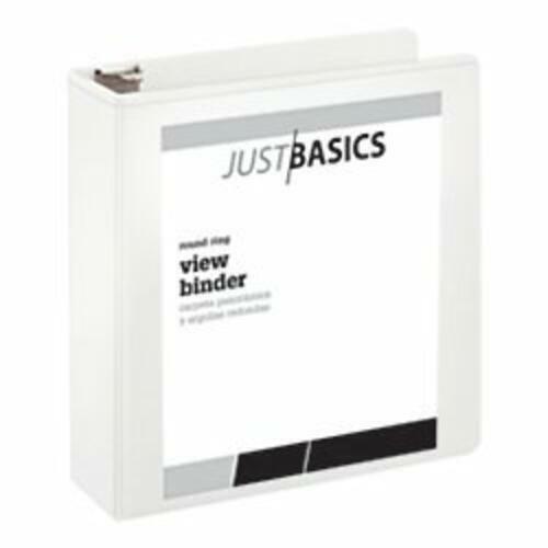 Office Depot Economy View Binder, 3in. Ring, White