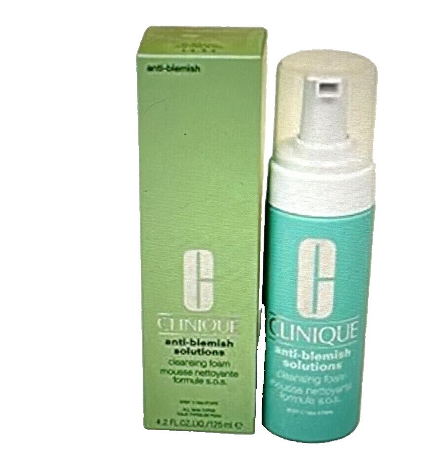 Clinique Anti-Blemish Solutions Cleansing Foam for All Skin Types 4.2 oz
