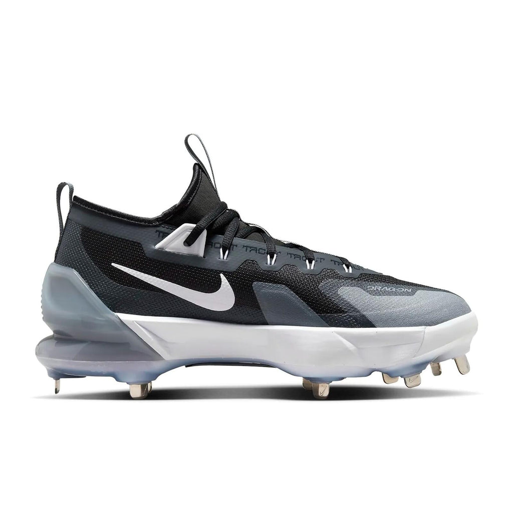 Nike Force Zoom Trout 9 Elite Low Metal Baseball Cleats SZ 9 Black | White