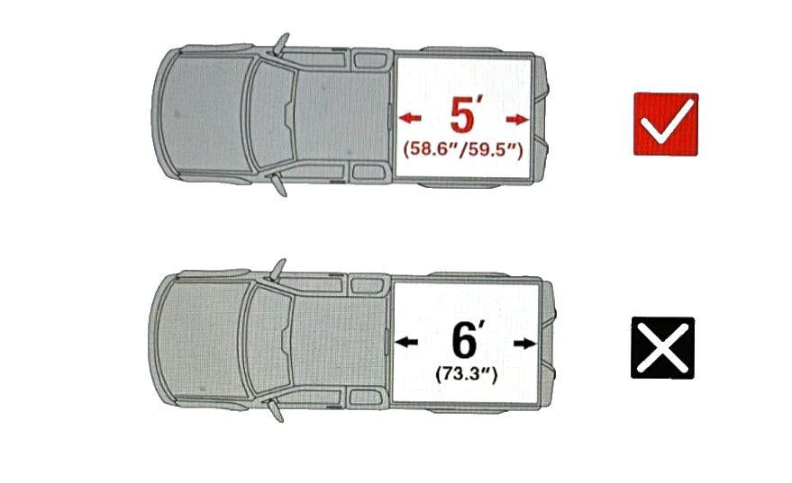 Tyger Auto T3 Soft Tri-fold Truck Bed Tonneau Cover Compatible with 2005-2021 Ni