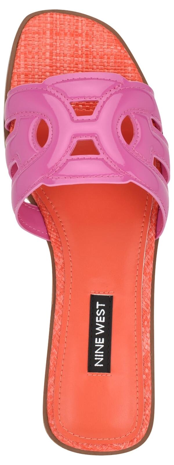 Nine West Women's Geena3 Sandal, Dark Neon Pink 651, 5