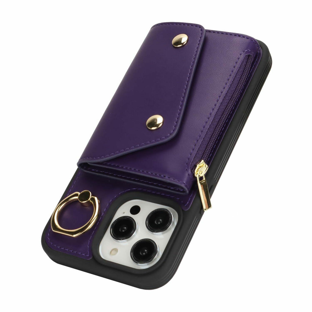 Lipvina for iPhone 14 Pro Max Case Wallet with Card Holder - Zipper PocketCre...