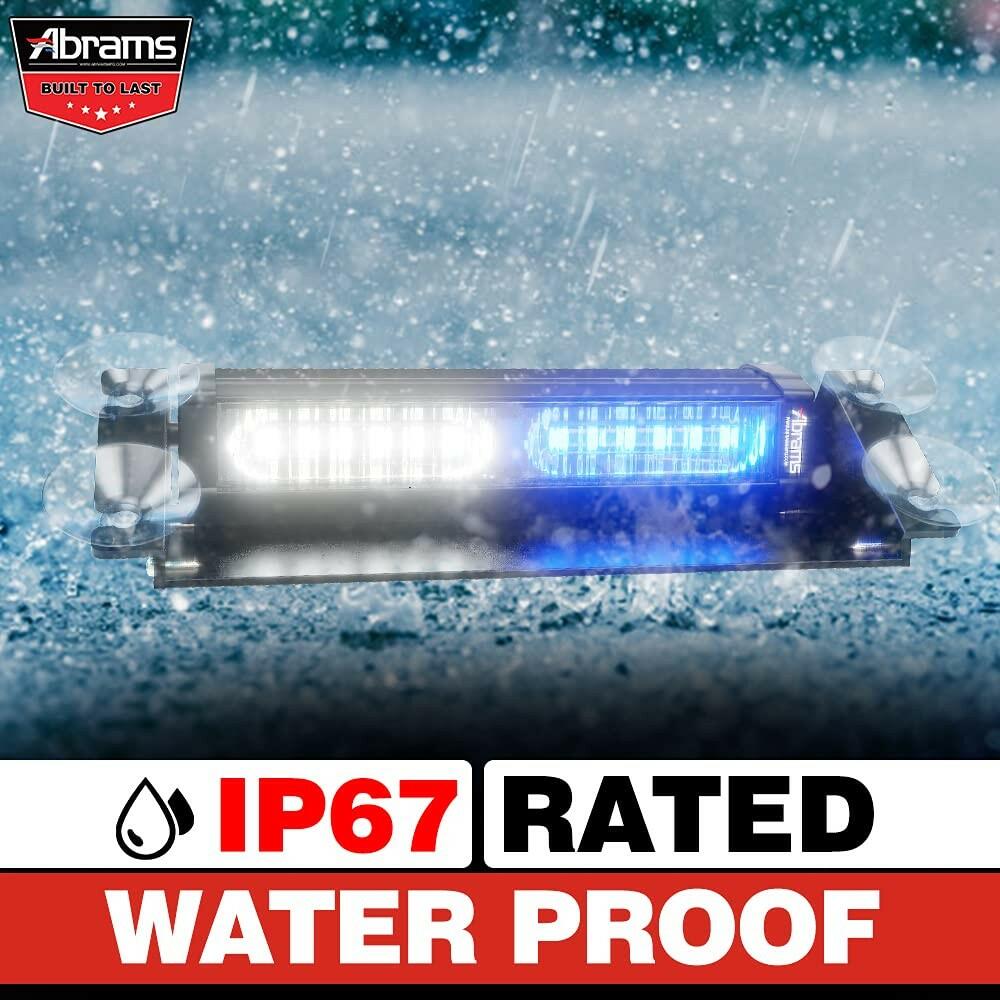 Abrams Focus 1X Series (Blue) 18W - 6 LED Police EMS EMT Vehicle Truck