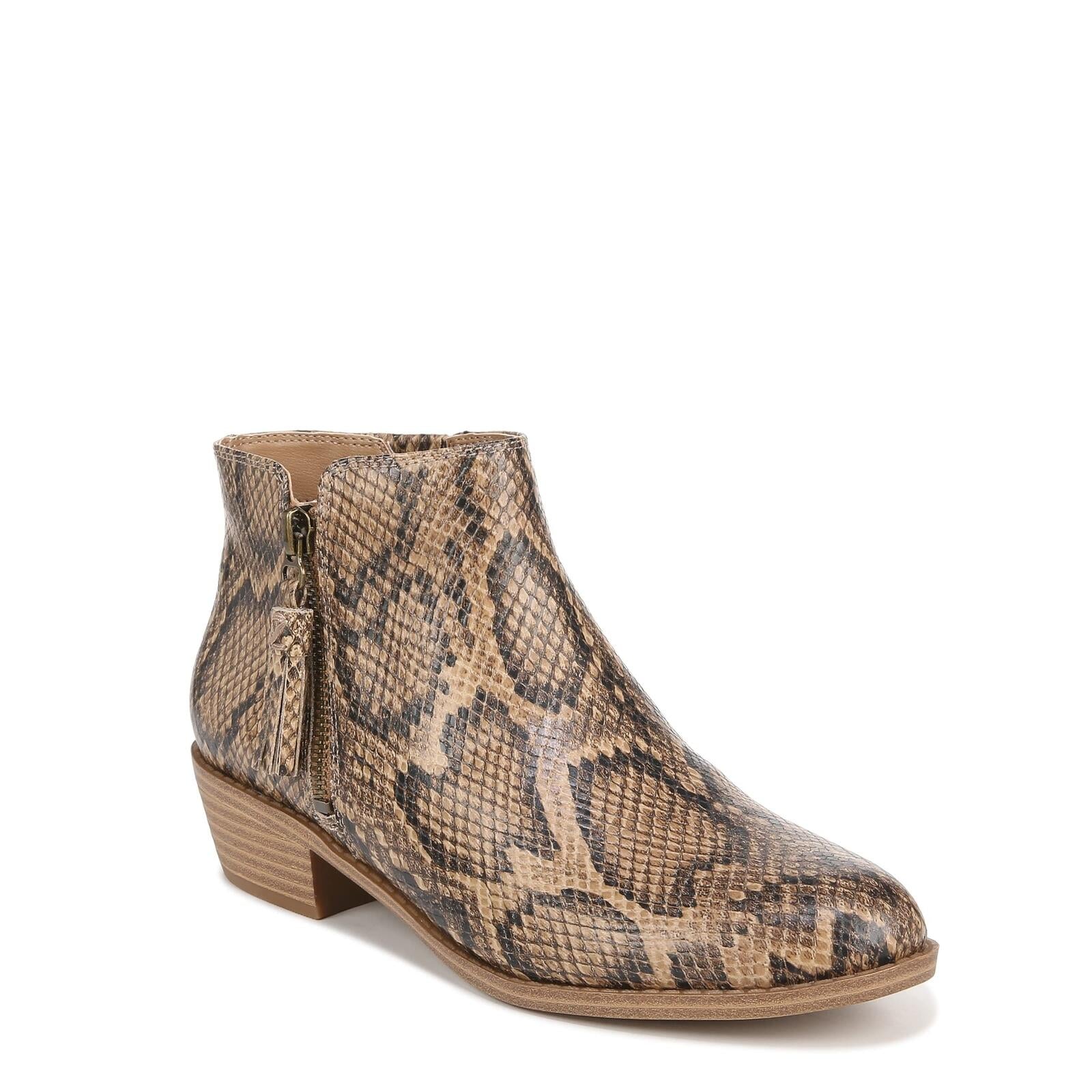 ZODIAC Womens Val-Western Booties Desert Snake Multi 7.5 M