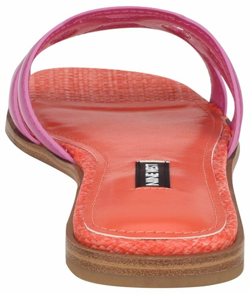 Nine West Women's Geena3 Sandal, Dark Neon Pink 651, 5