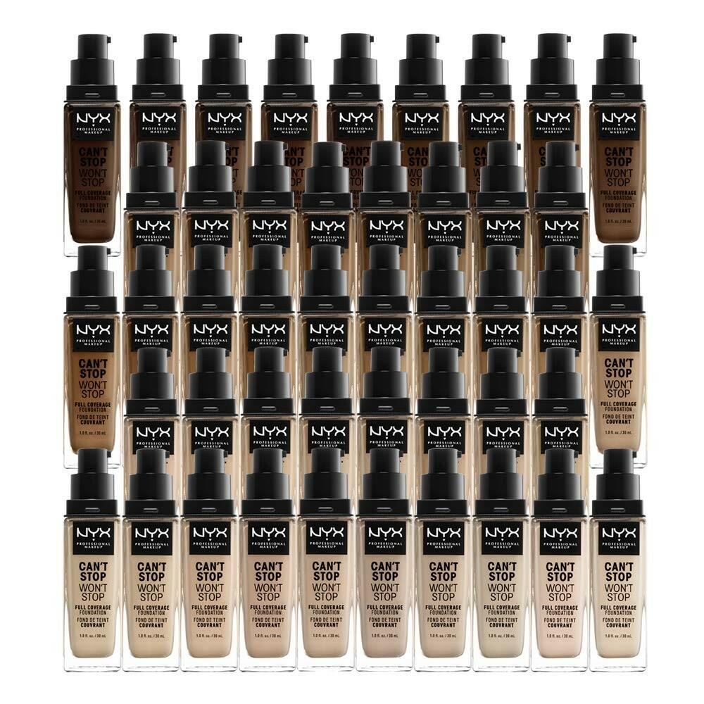 NYX PROFESSIONAL MAKEUP Can't Stop Won't Stop Foundation, 24h Full Coverage