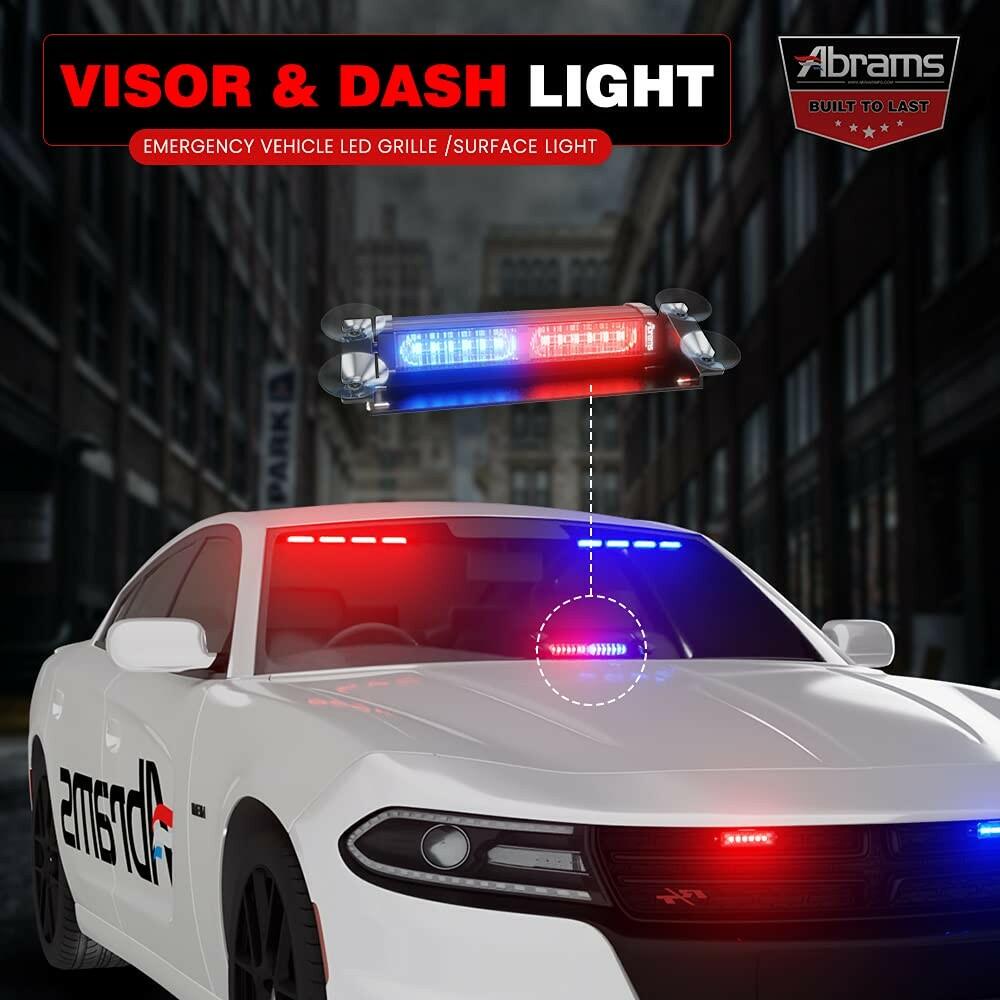 Abrams Focus 1X Series (Blue) 18W - 6 LED Police EMS EMT Vehicle Truck