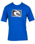 Rip Curl Vantage Short Sleeve Rash Guard Surf Shirt, X-Small, Blue