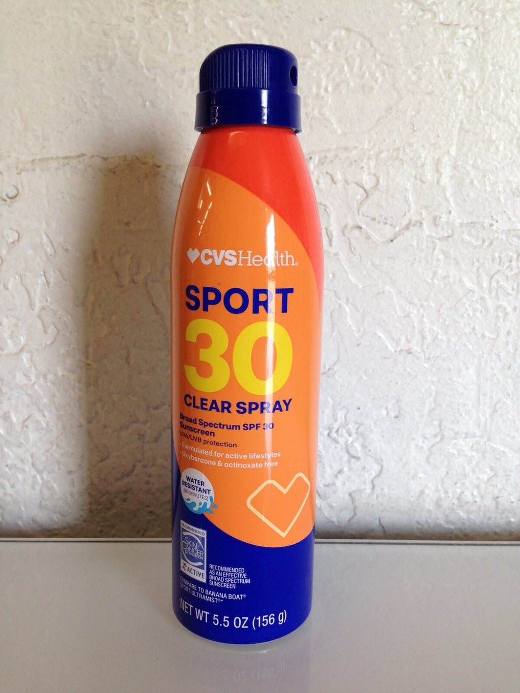 CVS Health Sport Clear Spray Sunscreen SPF 30, 5.5 Oz - 2 PACK - Exp. 11/2025+